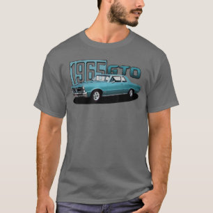 1965 65 GTO Classic Car Old School Muscle Blue Car T-Shirt
