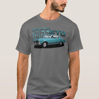 1965 65 GTO Classic Car Old School Muscle Blue Car T-Shirt
