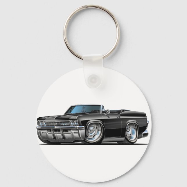 1965-66 Impala Black Convertible Key Ring (Front)