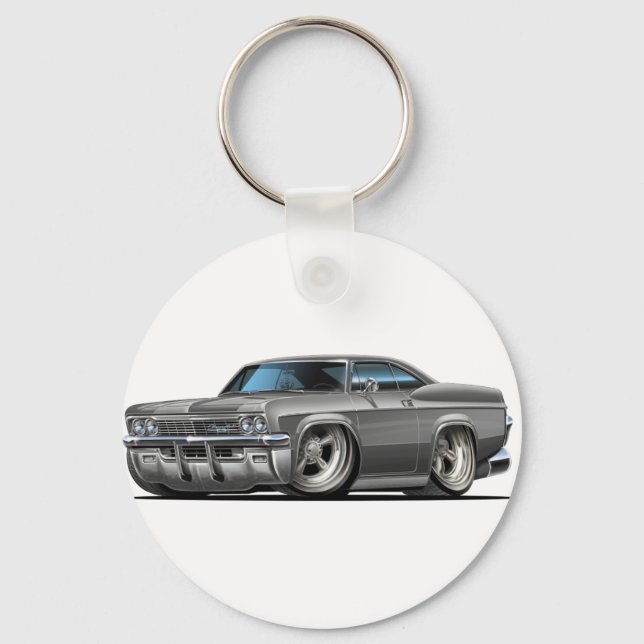 1965-66 Impala Grey Car Key Ring (Front)