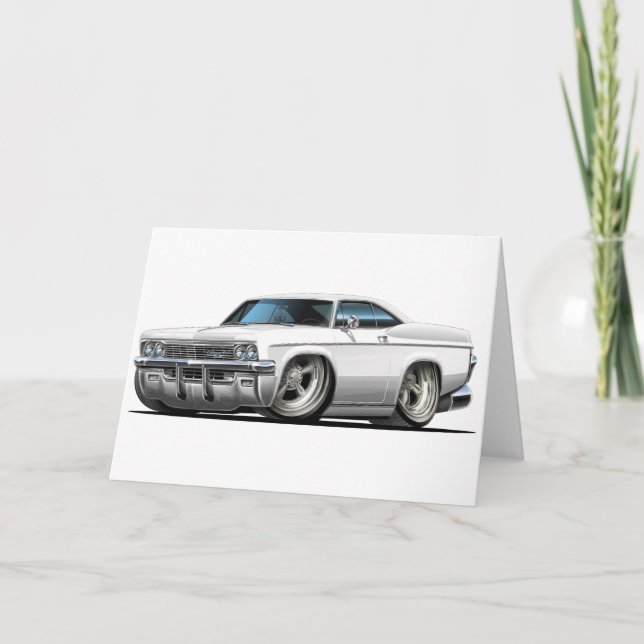 1965-66 Impala White Car Card (Front)