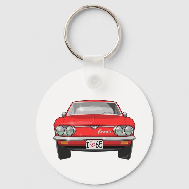 1965 Chevrolet Corvair Front View Key Ring (Front)