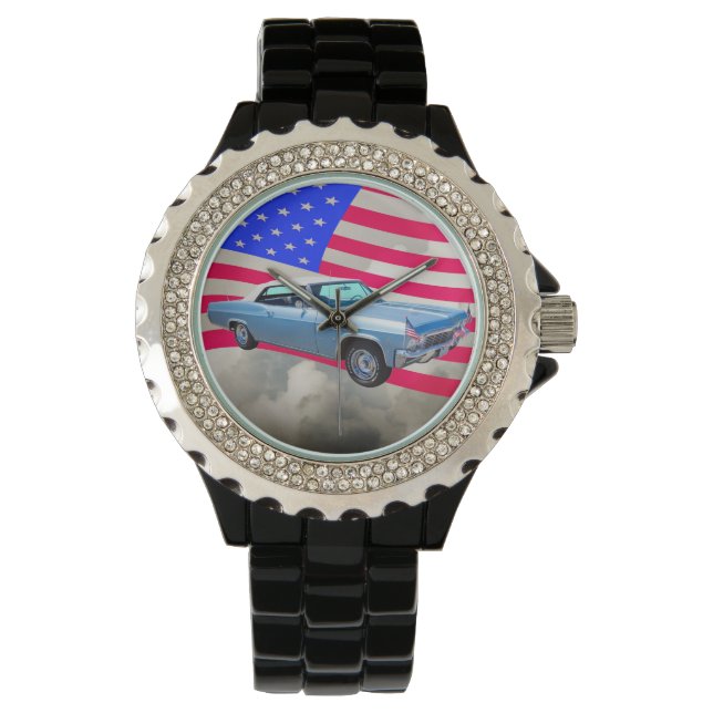 1965 Chevy Impala 327 With American Flag Watch (Front)