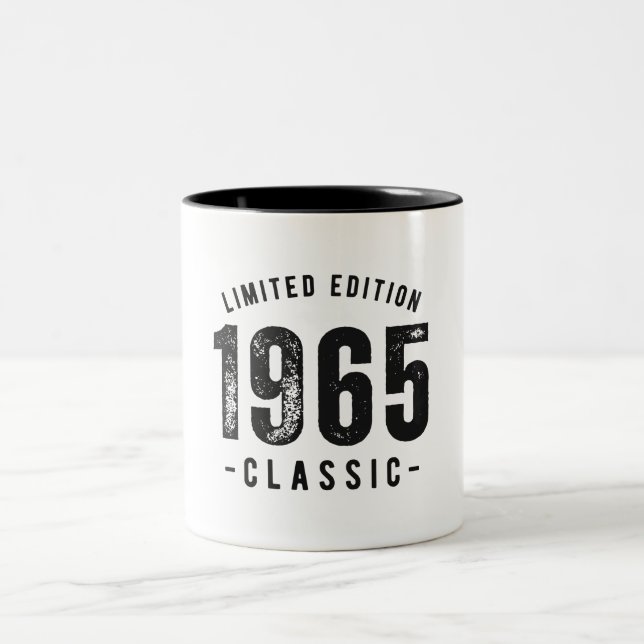 1965 Classic Birth Year Two-Tone Coffee Mug (Center)