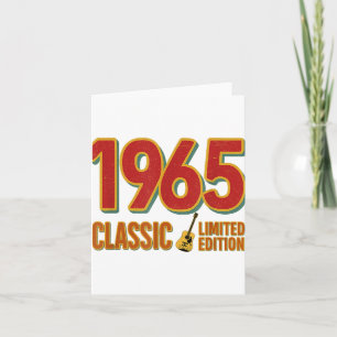 1965 Clic Limited Edition Vintage Guitar Birthday  Card