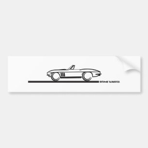 1965 Corvette Convertible Bumper Sticker