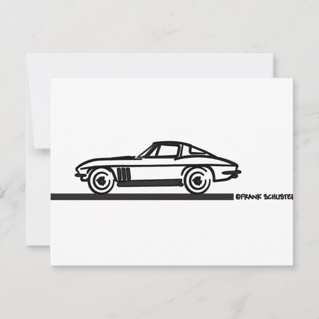 1965 Corvette Stingray Split Blk (Front)