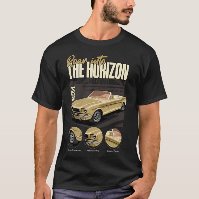 1965 Ford Roar Into The Horizon T-Shirt (Front)