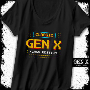 1965 Gen X Classic Retro Gamer Gaming Birthday T-Shirt