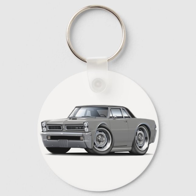 1965 GTO Grey-Black Top Key Ring (Front)