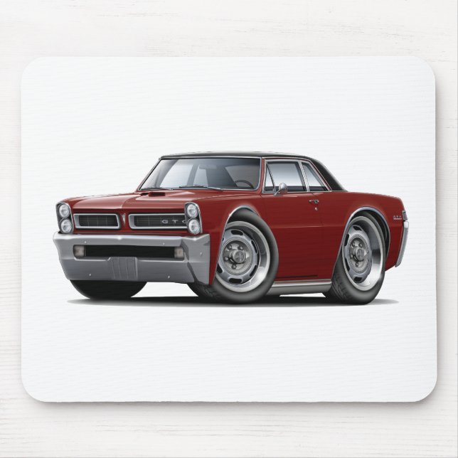 1965 GTO Maroon-Black Top Mouse Mat (Front)
