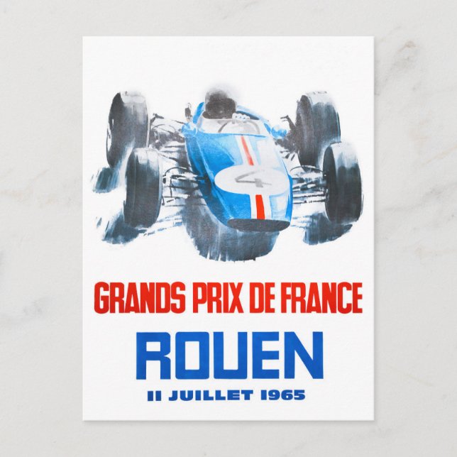 1965 Rouen Grand Prix Postcard (Front)