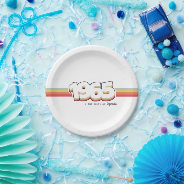 1965 The birth of legends Paper Plate (Party)