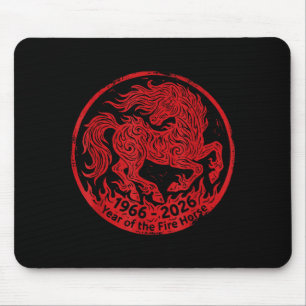 1966 2026 year of the fire horse 60th birthday1966 mouse mat