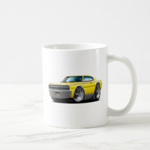 1966-67 Charger Yellow Car Coffee Mug