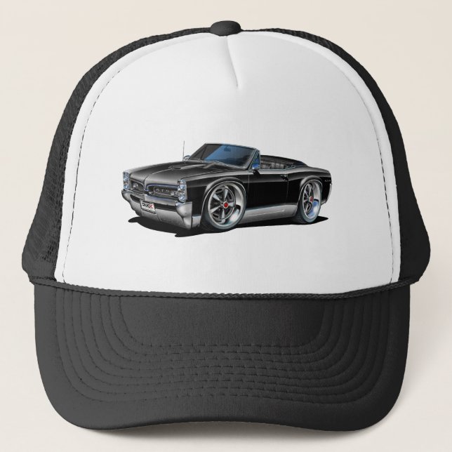 1966/67 GTO Black Convertible Trucker Hat (Front)