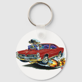 1966-67 GTO Maroon Car Key Ring