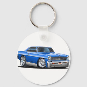 1966-67 Nova Blue Car Key Ring