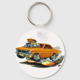 1966-67 Nova Orange Car Key Ring