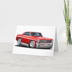 1966-67 Nova Red Car Card