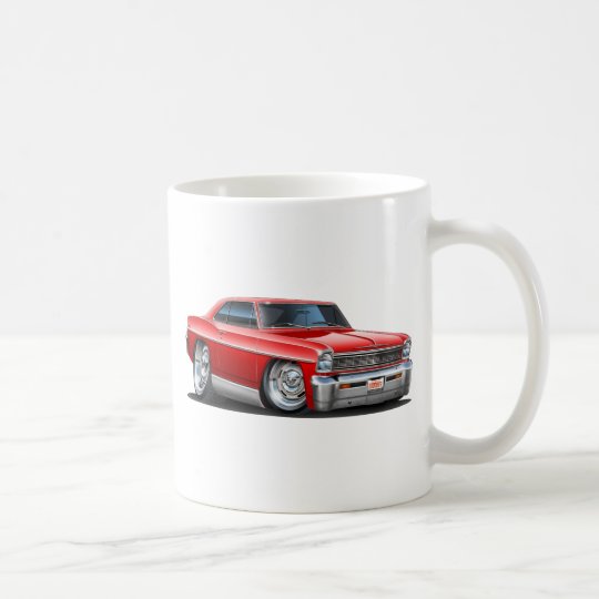 1966-67 Nova Red Car Coffee Mug