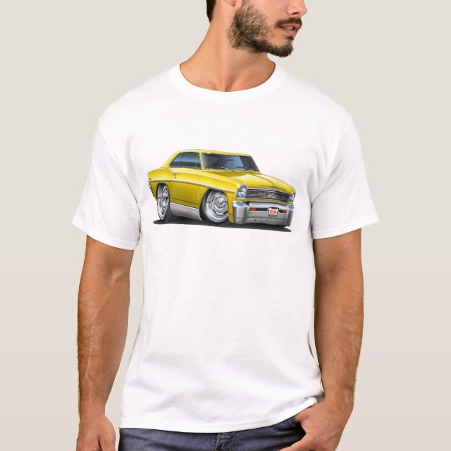 1966-67 Nova Yellow Car T-Shirt (Front)