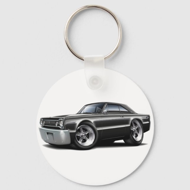 1966 Belvedere Black Car Key Ring (Front)
