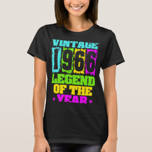 1966 Birthday Vintage 1966 & Born In 1966 Made In  T-Shirt