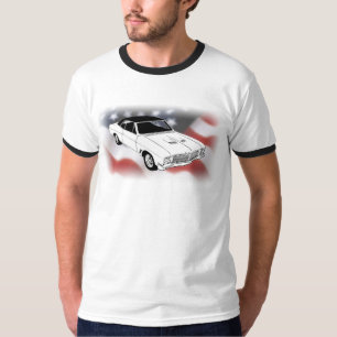 1966 Buick Gran Sport over USA flag T-Shirt