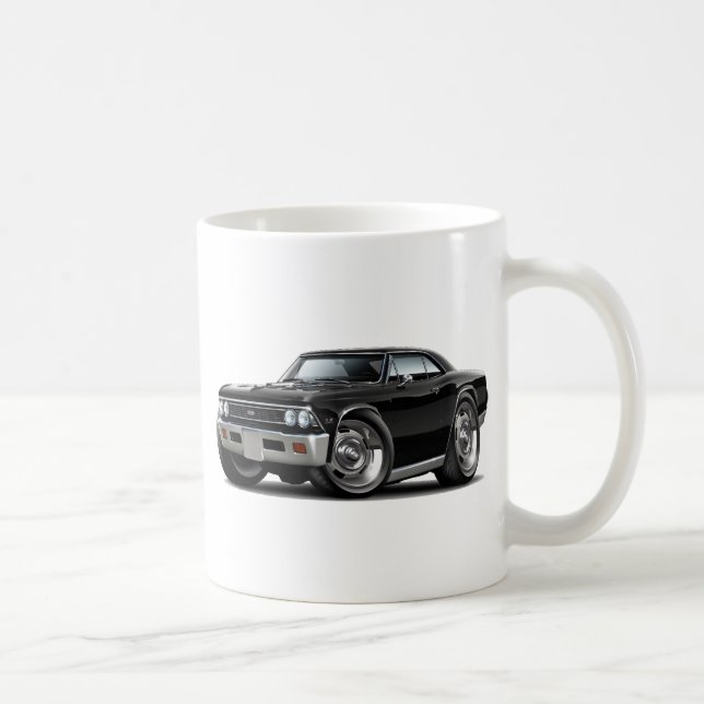 1966 Chevelle Black Car Coffee Mug (Right)