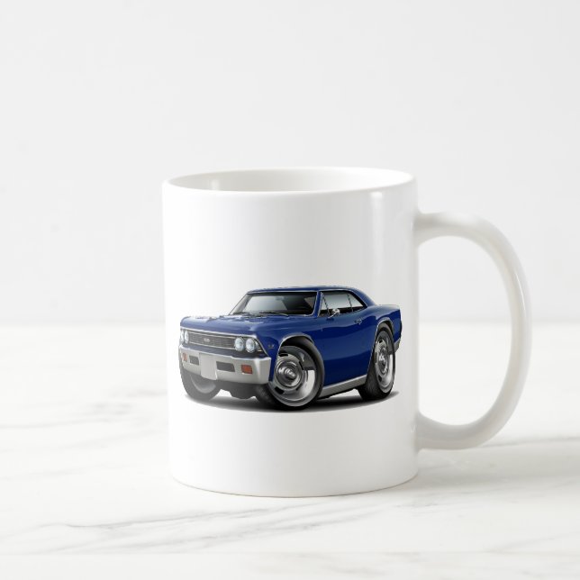 1966 Chevelle Dark Blue Car Coffee Mug (Right)
