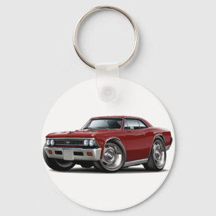 1966 Chevelle Maroon Car Key Ring