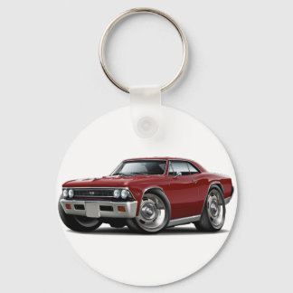 1966 Chevelle Maroon Car Key Ring