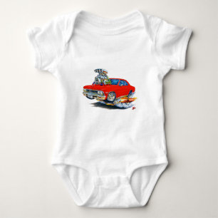 1966 Chevelle Red Car Baby Bodysuit