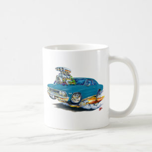 1966 Chevelle Teal Car Coffee Mug