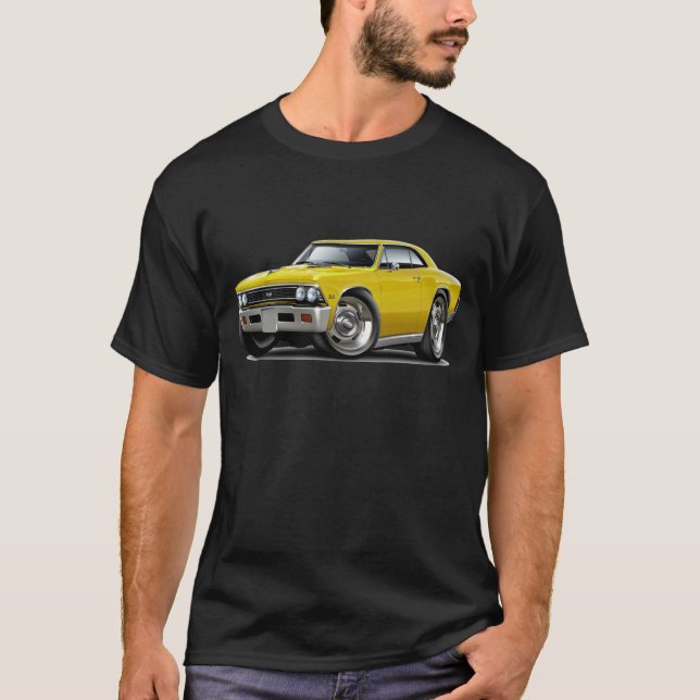 1966 Chevelle Yellow Car T-Shirt (Front)