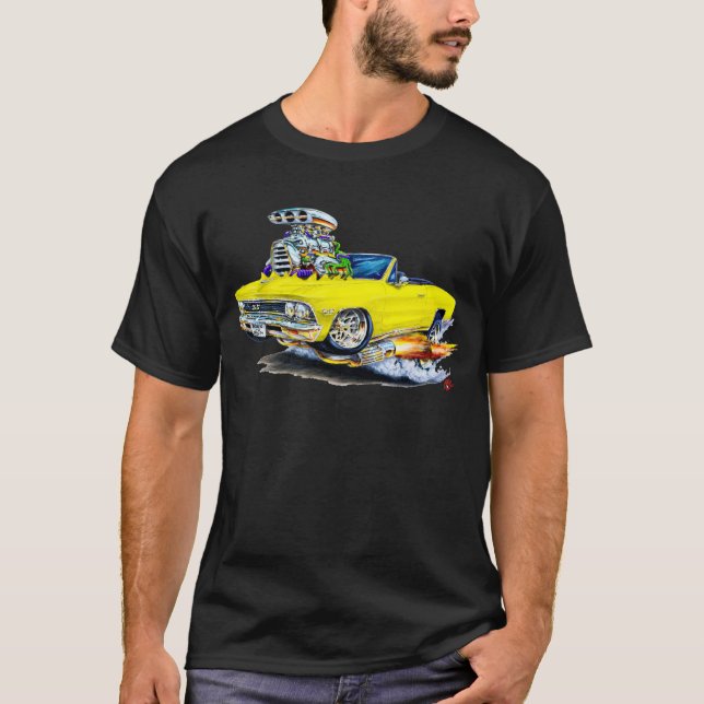 1966 Chevelle Yellow Convertible T-Shirt (Front)
