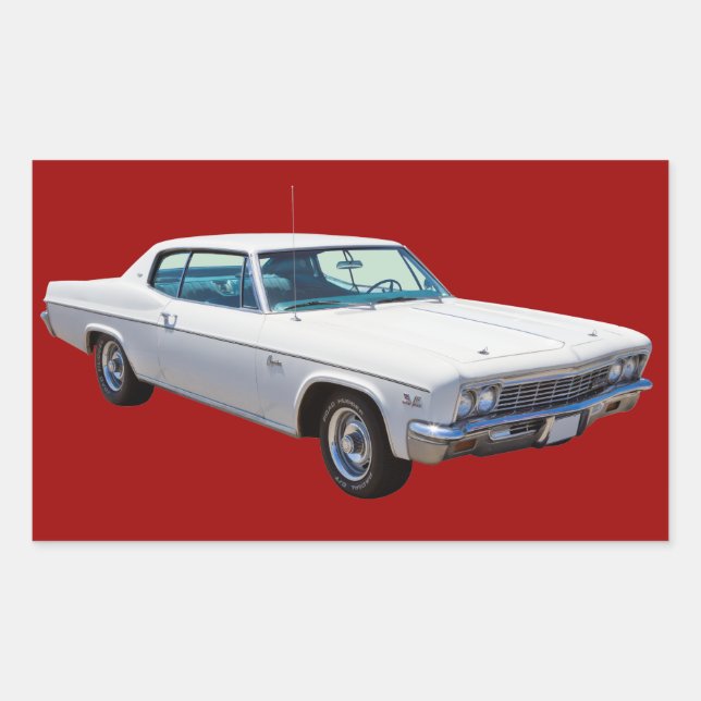 1966 Chevrolet Caprice 427 Muscle Car Rectangular Sticker (Front)