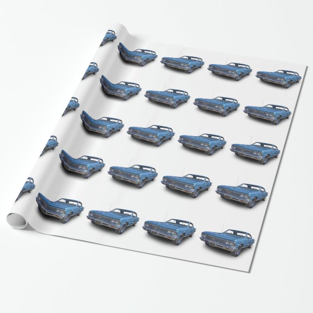 1966 CHEVROLET CHEVELLE SS WRAPPING PAPER (Unrolled)