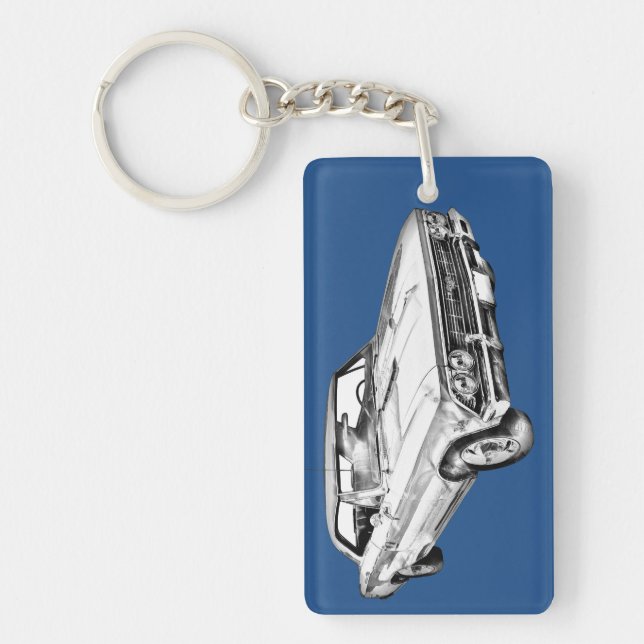1966 Chevy Chevelle SS 396 Illustration Key Ring (Front)