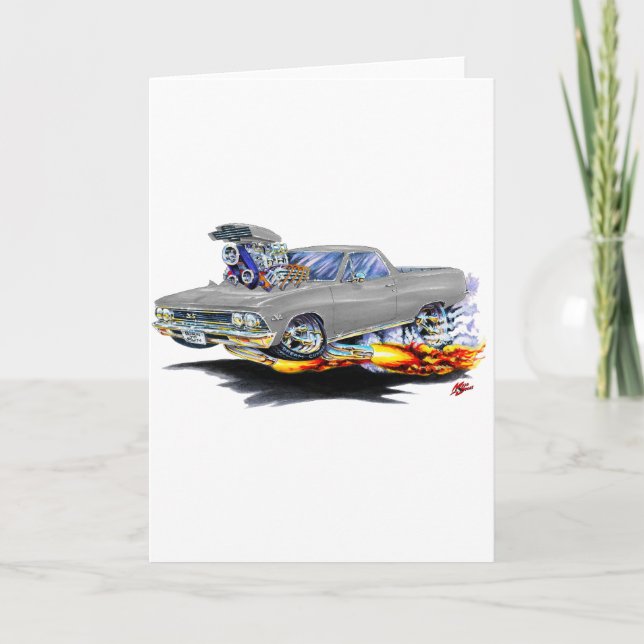 1966 El Camino Grey Truck Card (Front)