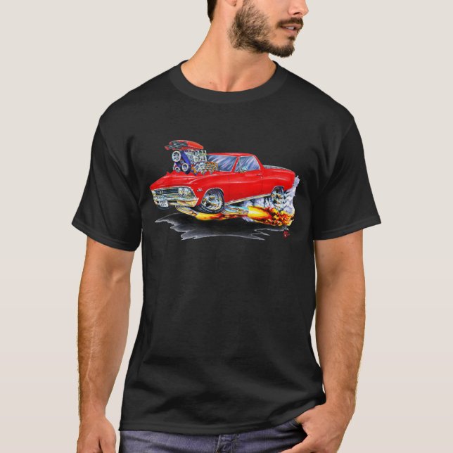1966 El Camino Red Truck T-Shirt (Front)