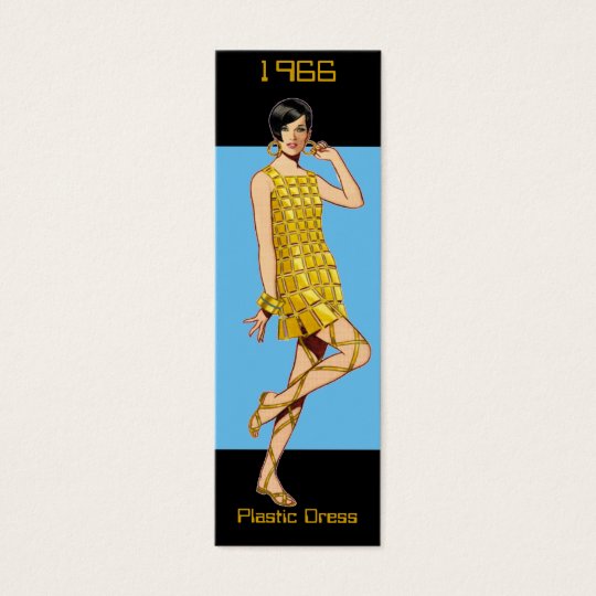 1966 Fashion Bookmark Mini Business Card