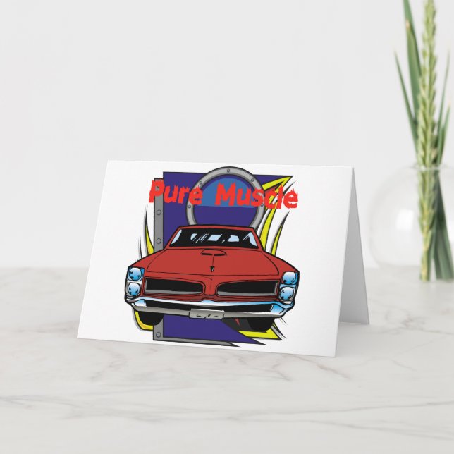 1966 GTO Muscle Car Card (Front)