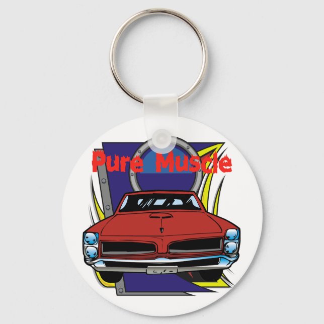 1966 GTO Muscle Car Key Ring (Front)
