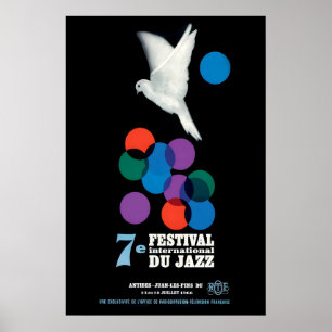 1966 Jazz-à-Juan International Jazz Festival jazz Poster