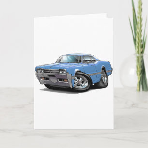 1966 Olds Cutlass Lt Blue Car Card