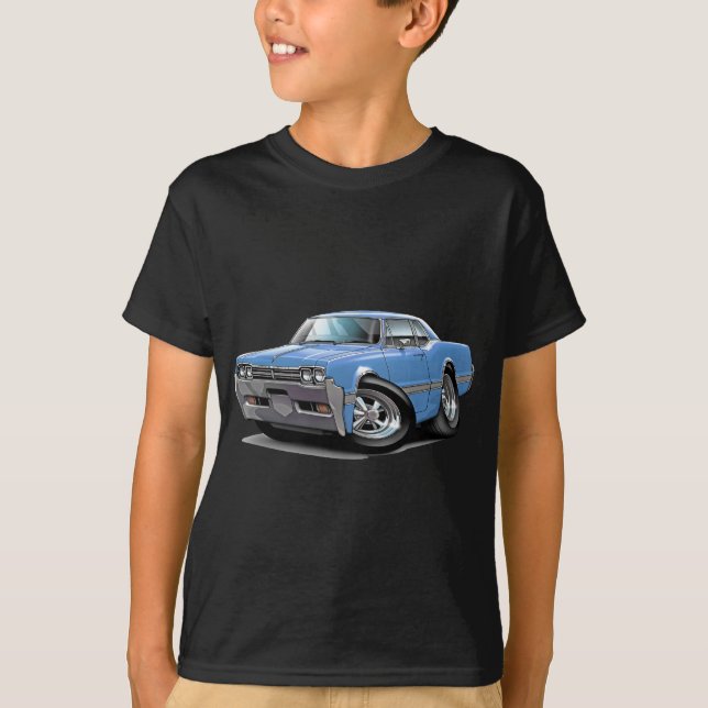 1966 Olds Cutlass Lt Blue Car T-Shirt (Front)