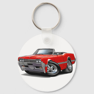 1966 Olds Cutlass Red Convertible Key Ring