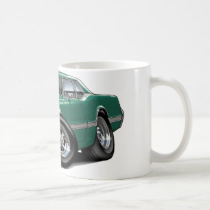 1966 Olds Cutlass Teal Car Coffee Mug
